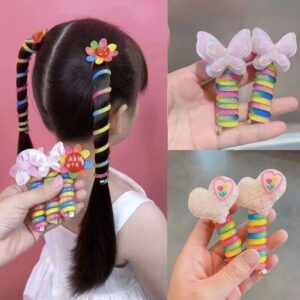 Colorful Ribbon Tassel Hair Clip Set
