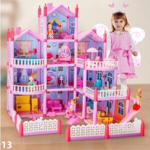 Deluxe 3-Story Dream Dollhouse Mansion